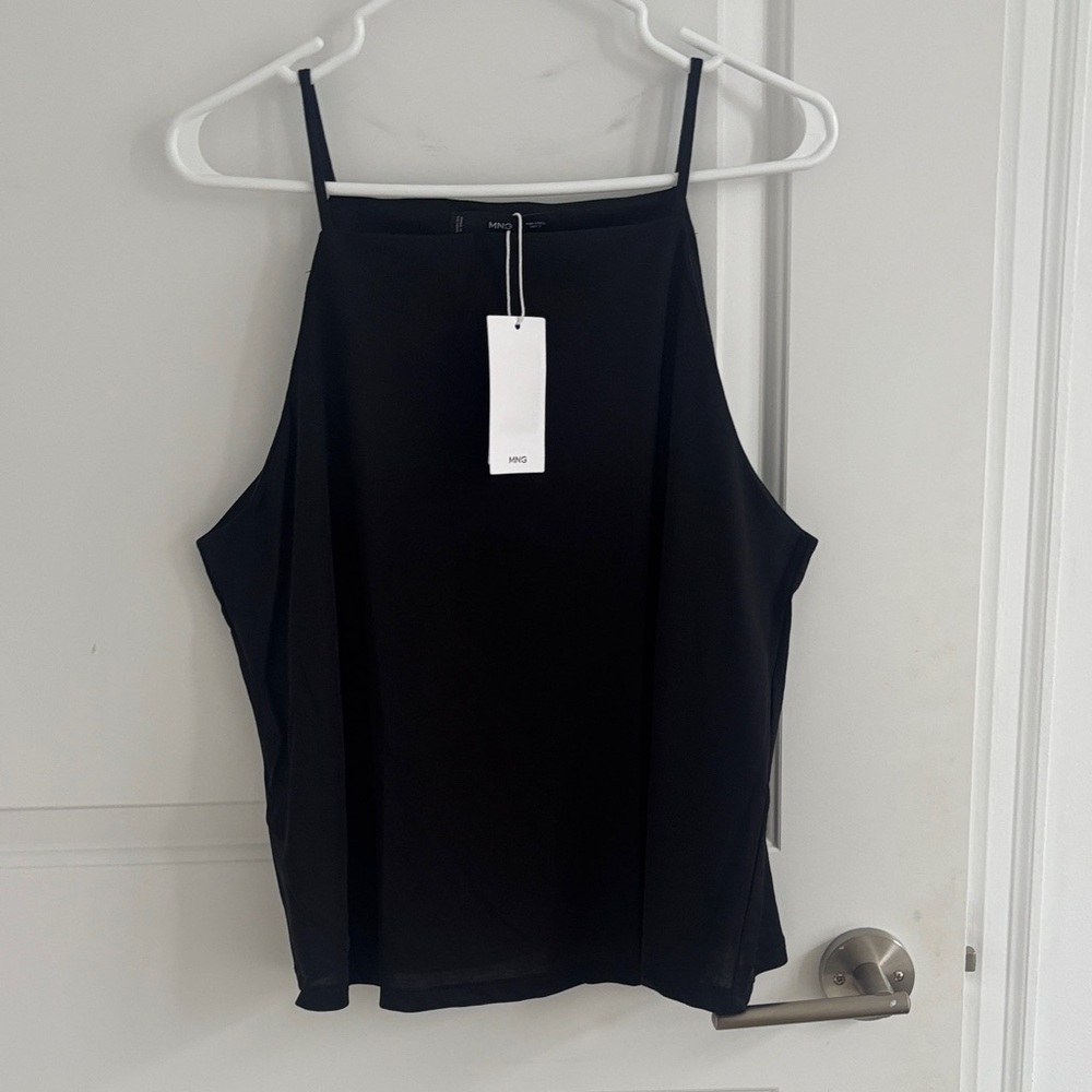 Black Sleeveless Halter Cami Top - π Brand: